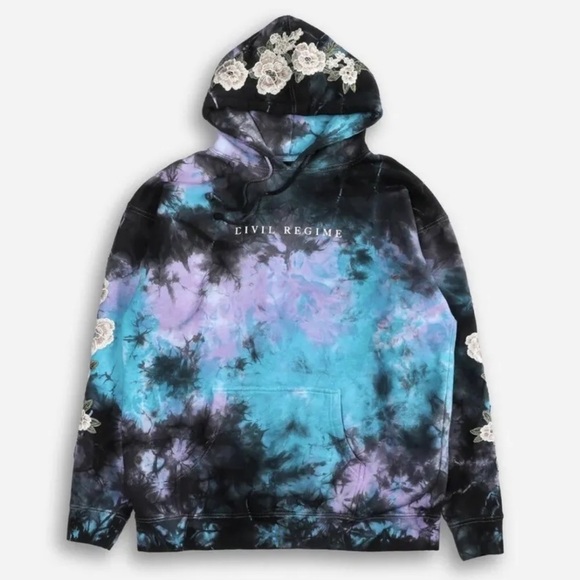 Civil Regime Other - NEW Civil Regime x Darc Sports x The Joker White Roses Hoodie M Thunder Wash